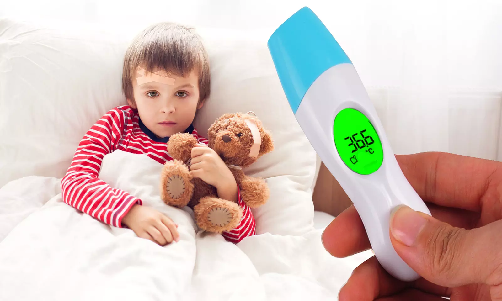 1 ou 2 thermomètres infrarouge 8 en 1, multifonction - Primary Image