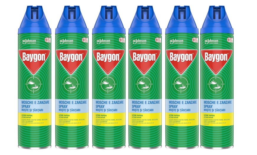 Image 2: 3, 6 o 12 spray antizanzare e mosche Baygon