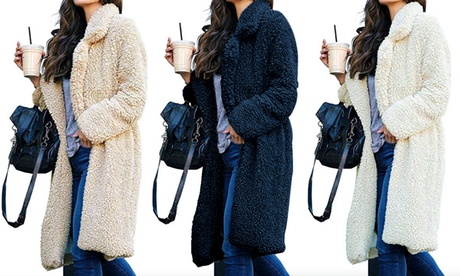 Pelliccia sintetica da donna disponibile in 3 colori e 5 taglie