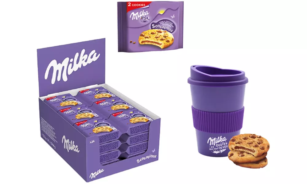 Sélection de biscuits Milka en format pocket avec mug - Image 5
