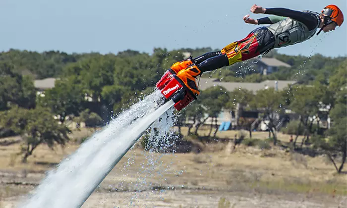 Water-Propelled Flying Adventure with Optional Souvenir T-Shirt at Aquafly Austin (Up to 40% Off) - Primary Image