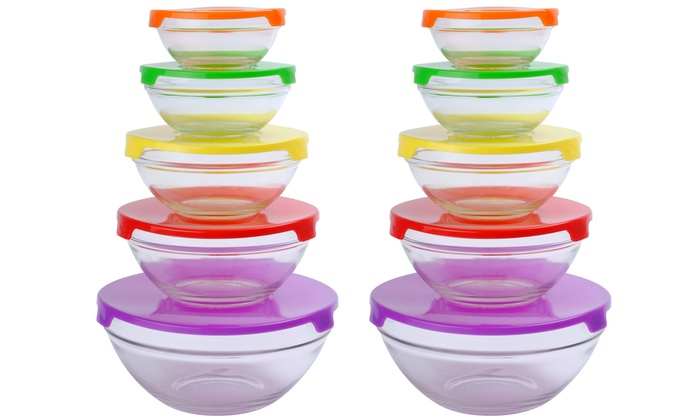 20-Pc. Glass Bowl Pack Set | Groupon Goods