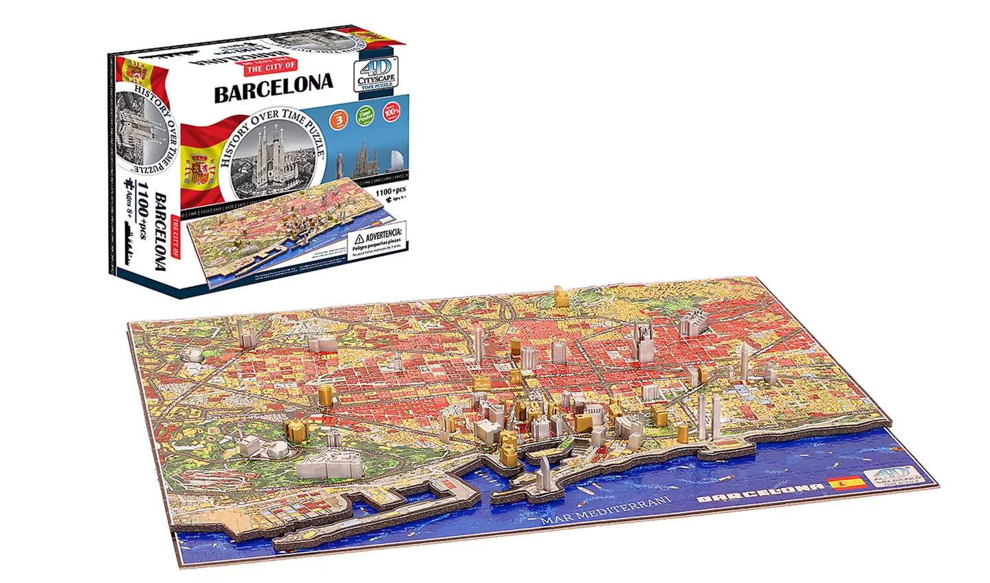 Barcelona 4D Cityscape Puzzle - Primary Image