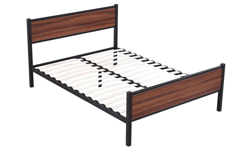 Image 8: Lit style industriel Texas, matelas en option, Sampur