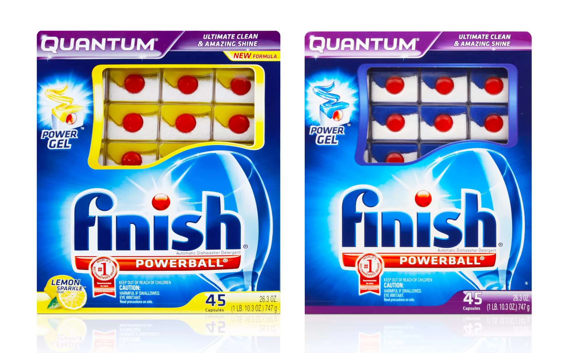 Finish Quantum Powerball Dishwasher Detergent Packs; 3-Pack of 45ct. Boxes + 5% Back in Groupon Bucks - Primary Image