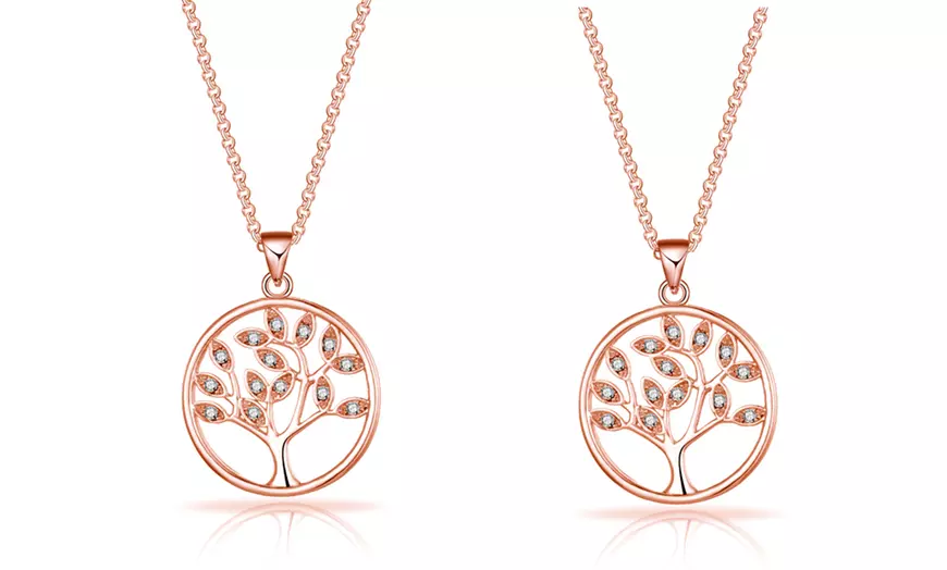 Image 5: Levensboom-ketting met kristallen