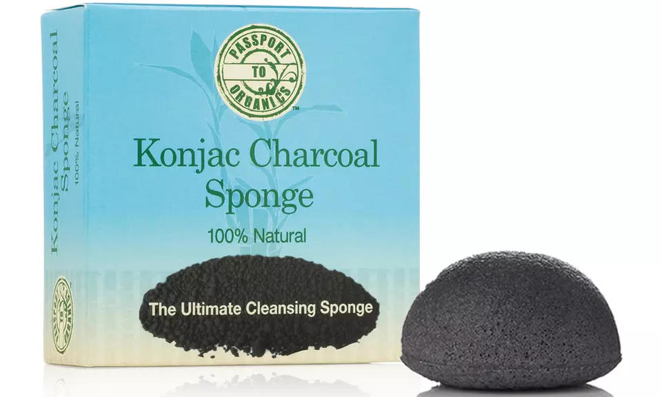 Passport to Organics Charcoal Konjac Sponge - Primary Image