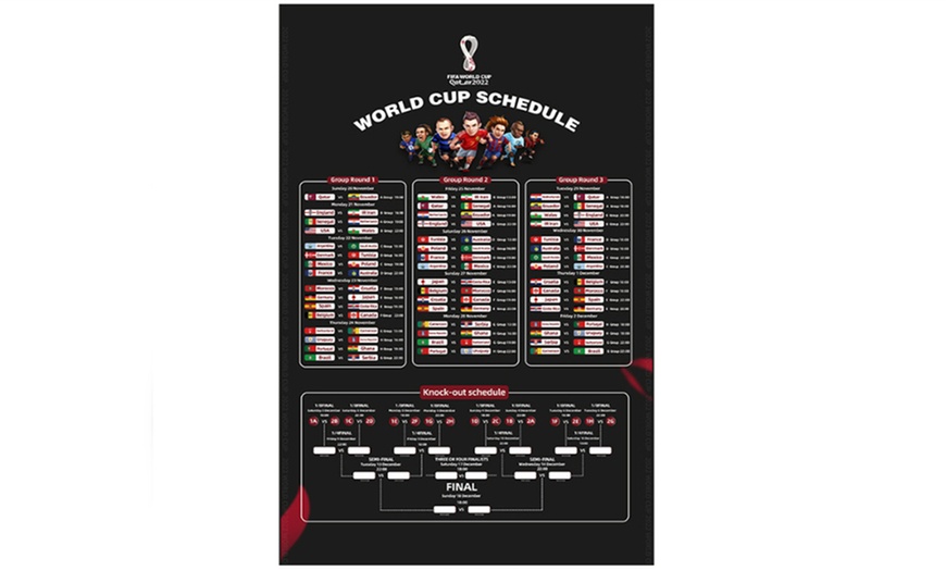 Image 3: 2022 World Cup Qatar Schedule Poster