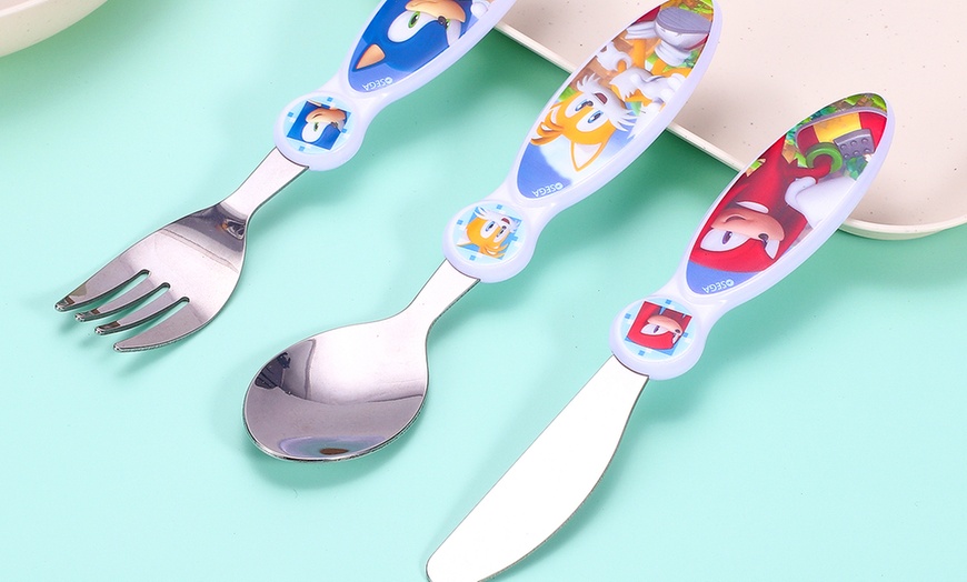 Image 22: Three-Piece Kids' Cutlery Set