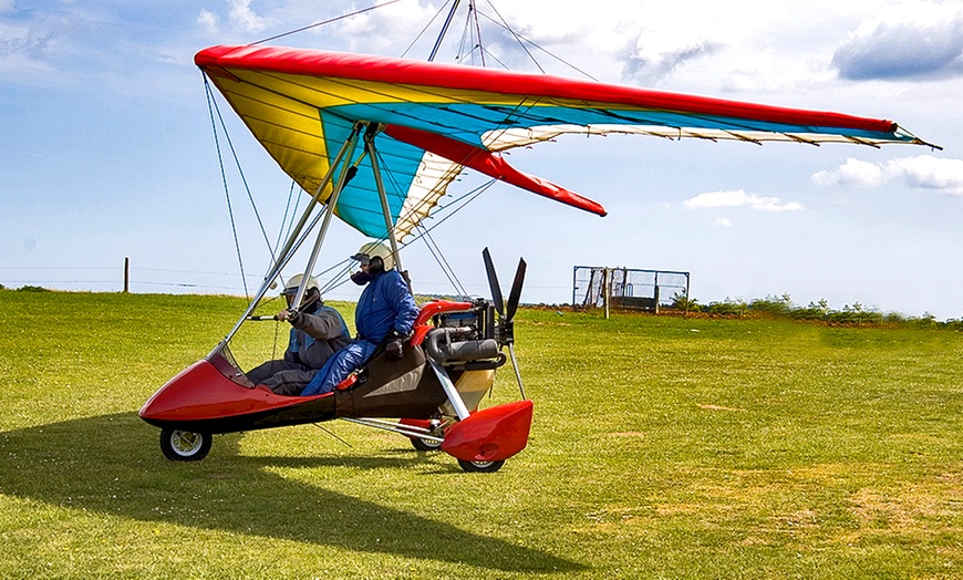 Image 1: Microlight Flying Lesson £65