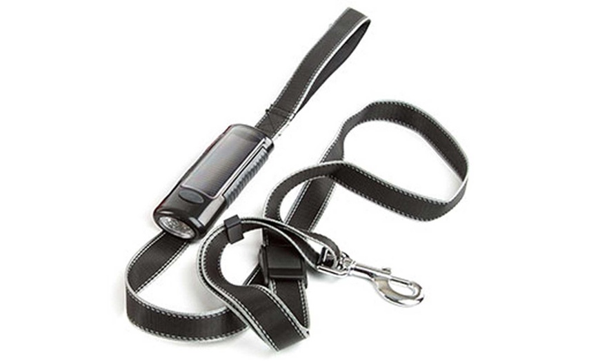 Image 1: Dog Leash with Flashlight