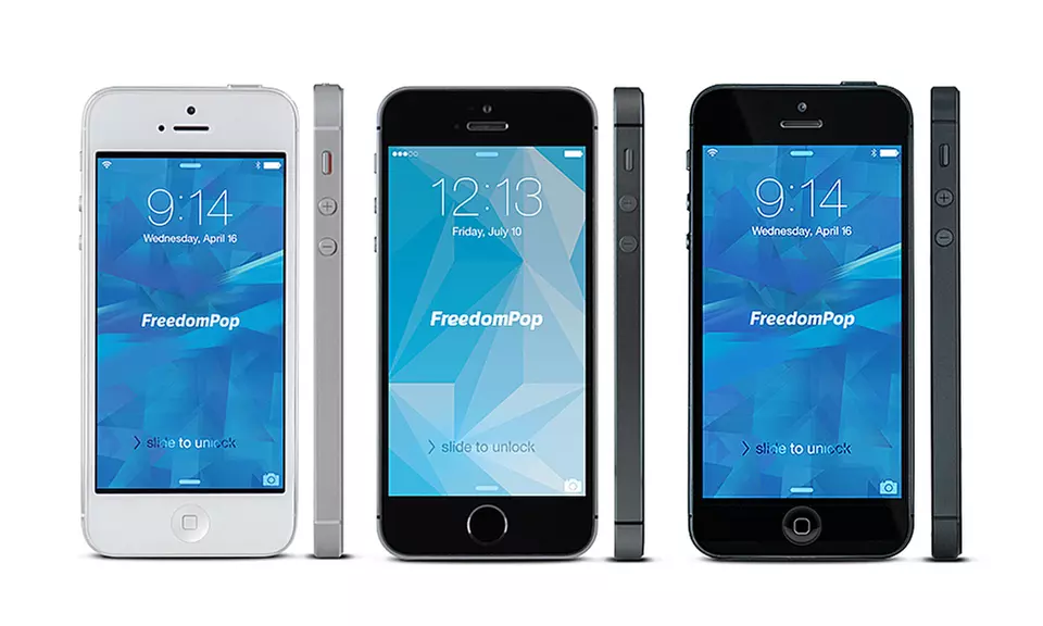 Free Talk, Text, and Data with Apple iPhone 5 16GB from FreedomPop (Certified Pre-Owned)  - Primary Image