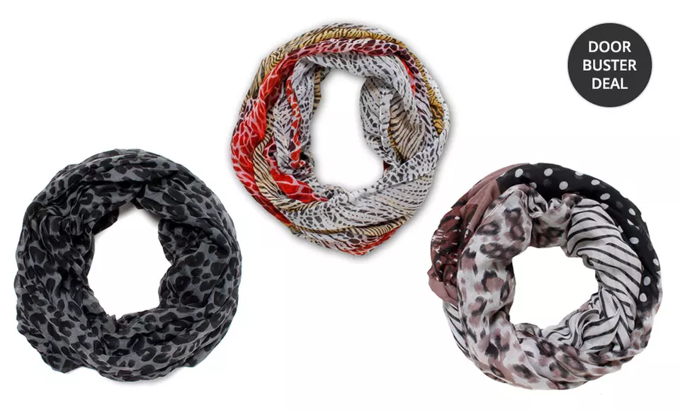 David & Young Figure 8 Scarf. Multiple Styles Available. Free Returns. - Primary Image