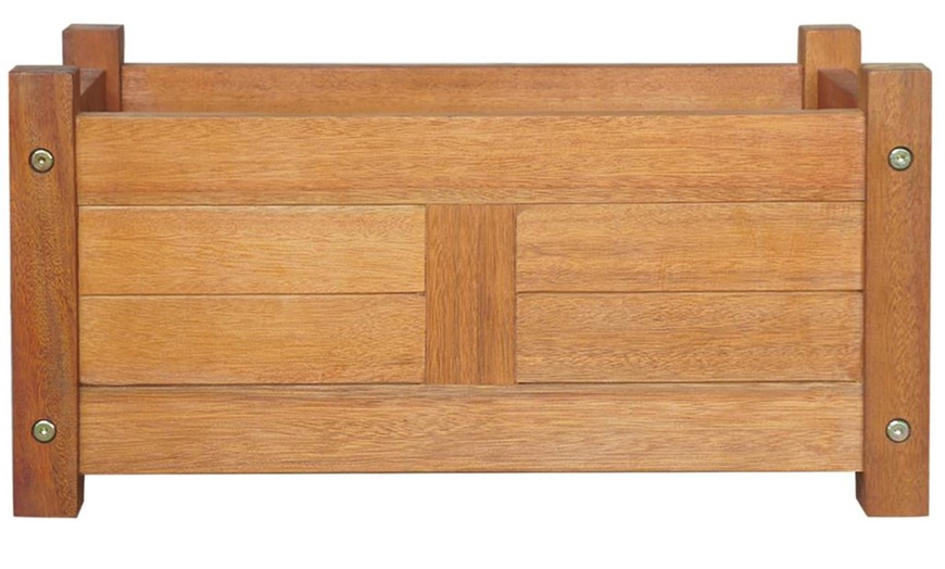 Image 3: Rectangular Wooden Planter