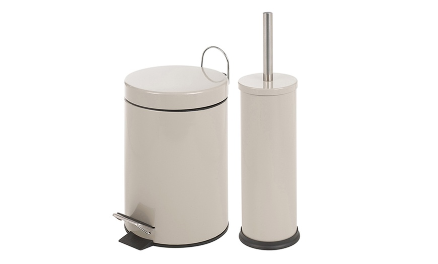 Image 2: Matching Bin & Toilet Brush Sets
