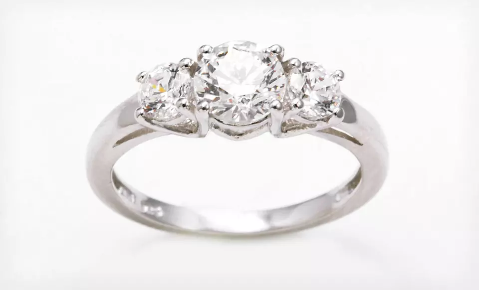 $24.99 for a J Francis Trilogy Ring and Earring Set with Swarovski Elements ($150 List Price). Free Shipping & Returns. - Second Medium