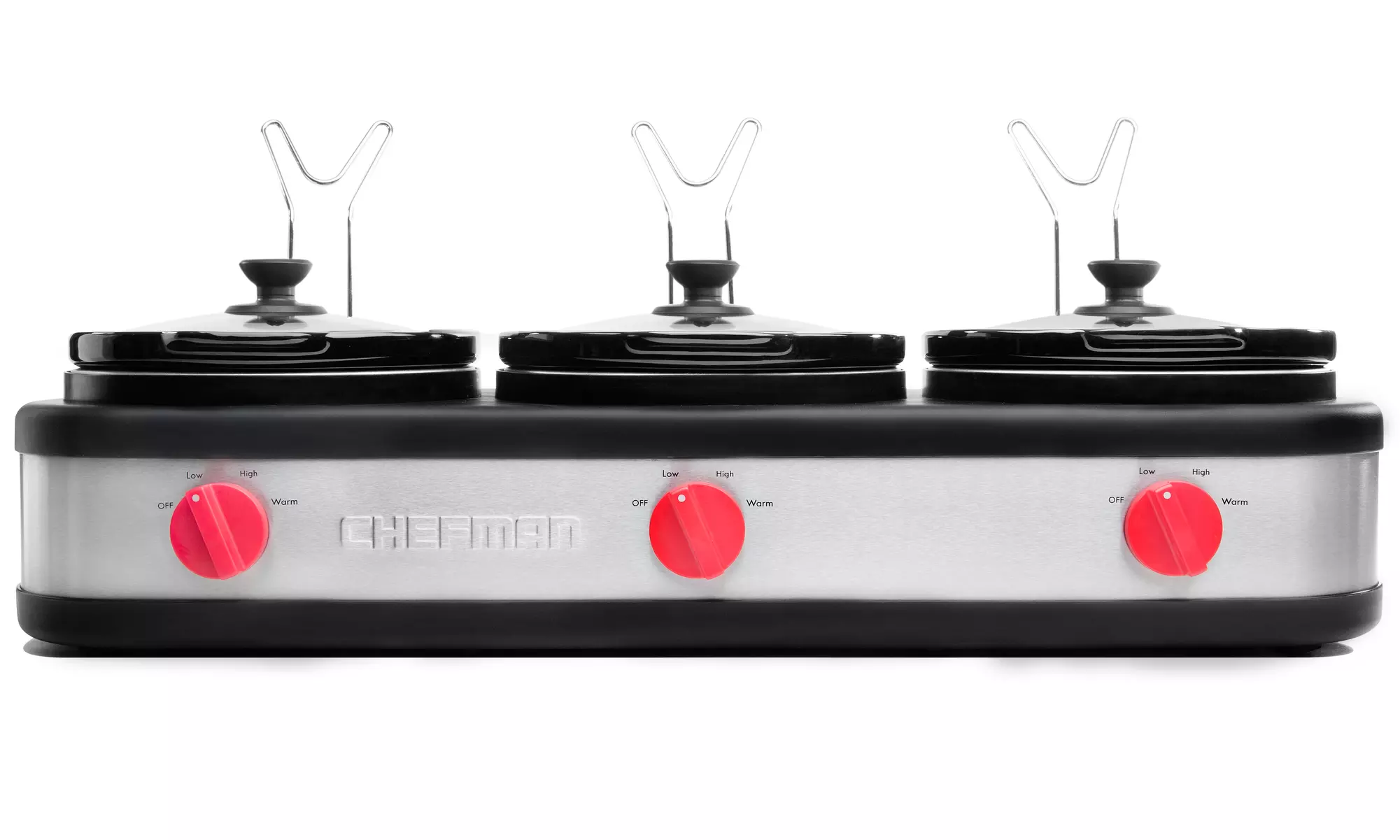 Chefman Triple Slow Cooker - Primary Image