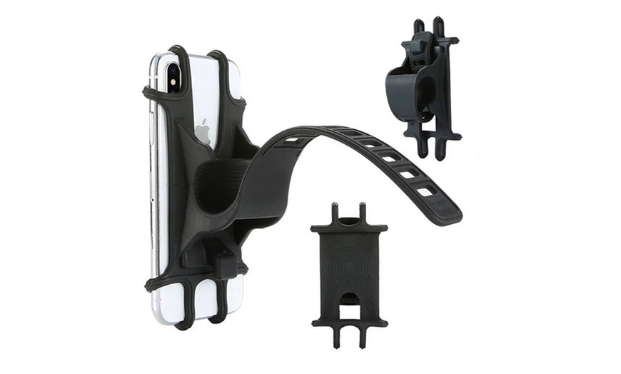 Image 8: One or Two Universal Rotating Smartphone Bike Mounts