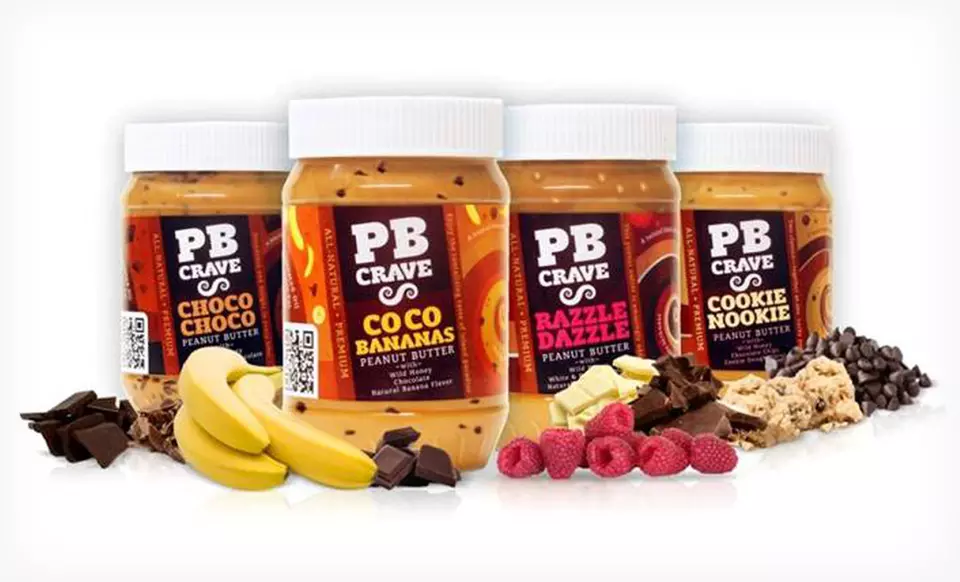 PB Crave Variety 4-Pack of Artisan Peanut Butter - Primary Image