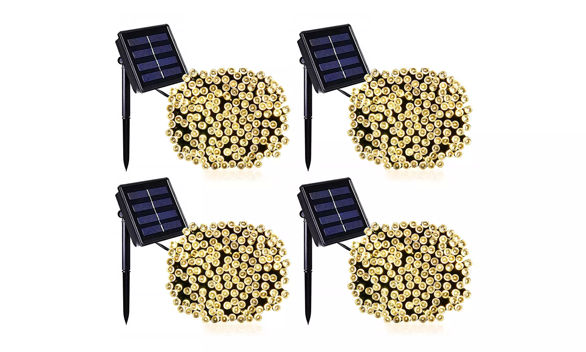 1, 2 ou 4 guirlandes LED solaire "Yogi Warm" Lumisky