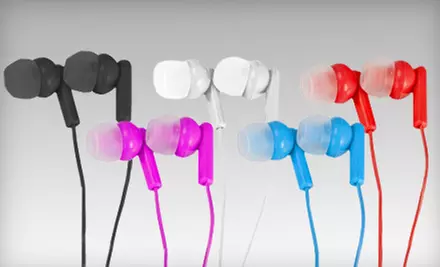 $9 for a Five-Pack of Vivitar Noise-Isolating Earbud Headphones ($34.99 Value). Shipping Included. - Primary Image