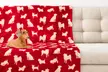 Ultra Plush Dog Silhouette Fleece Throw Blanket - Second Medium