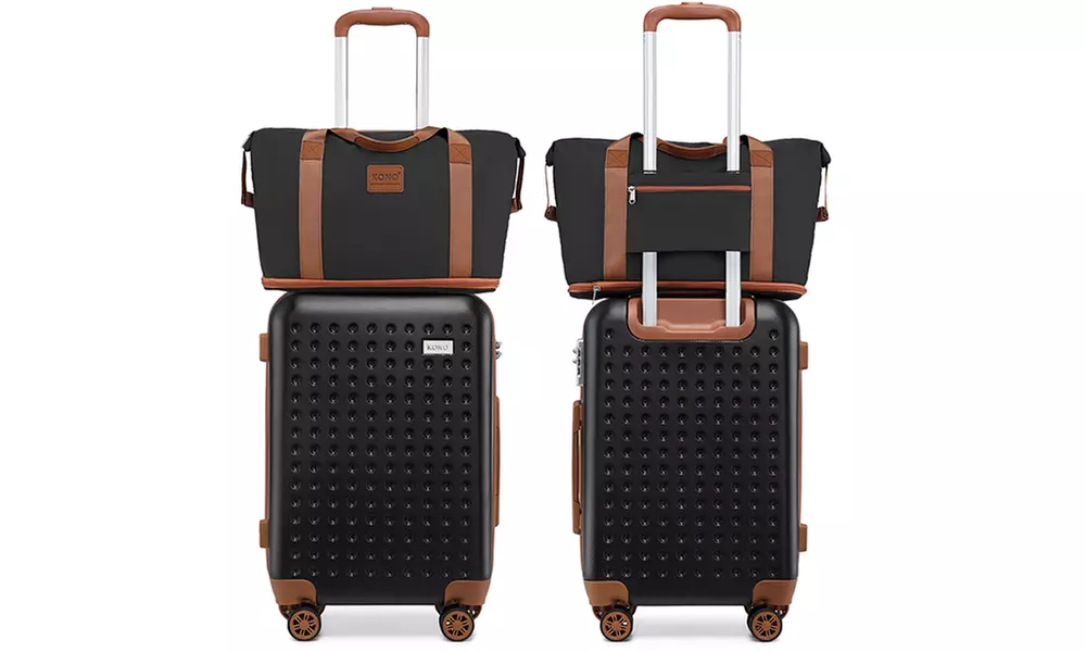 Reisekoffer bzw. Reisekoffer-Set mit Reisetasche und Kulturbeutel