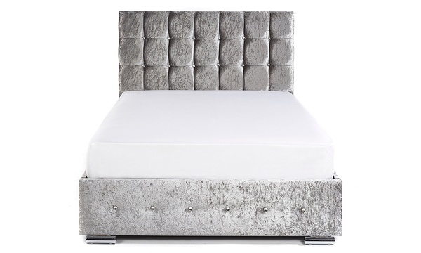 Groupon crushed velvet deals bed