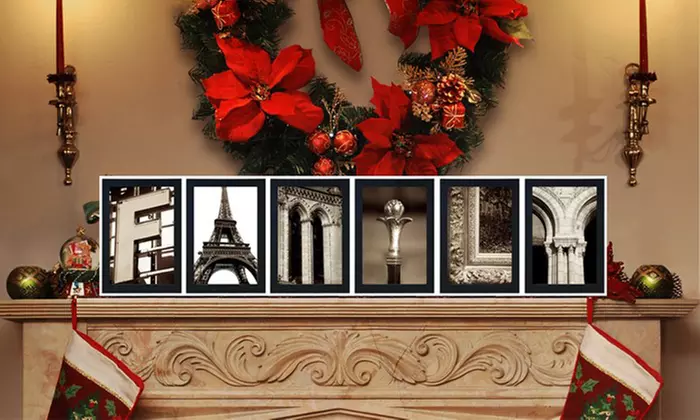 Custom Letter-Art Package with Extra Word and Optional Frame from Imagine Letters (Up to 77% Off)﻿  - Primary Image