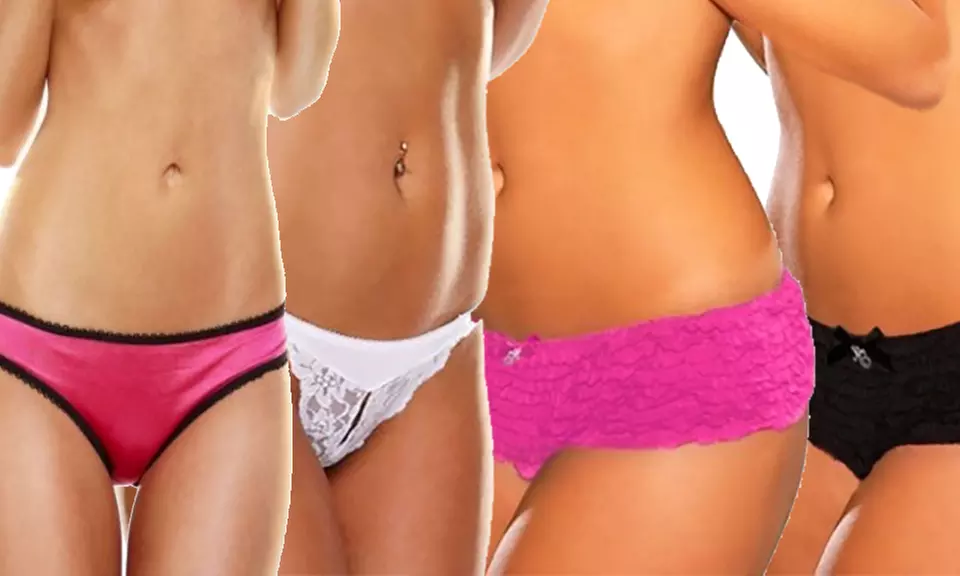 Hustler Crotchless and Rear-View Panties - Primary Image