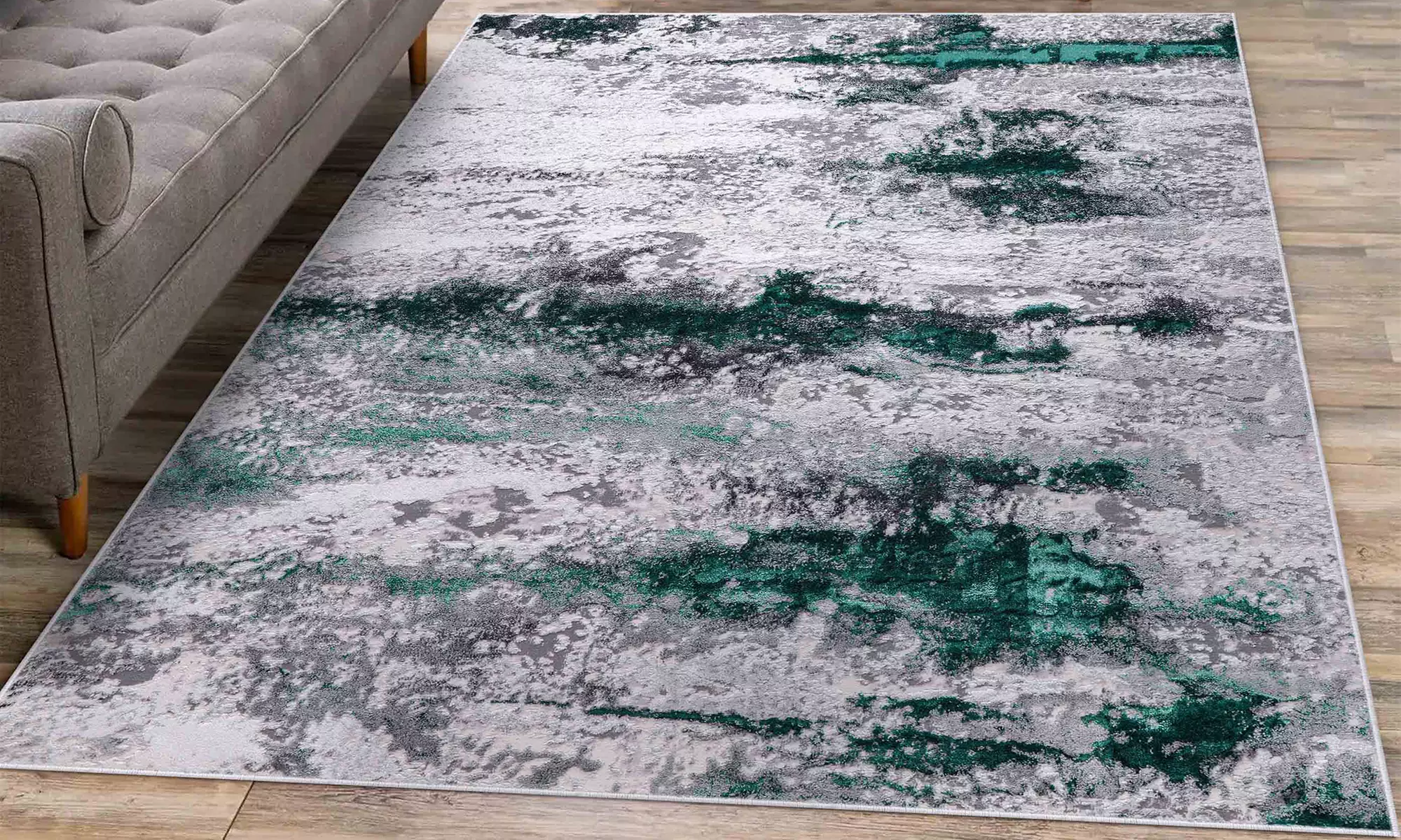 Modern Abstract Emperor Contemporary Thick Rug