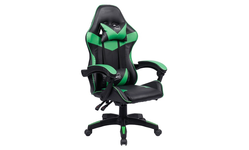 Image 4: Neo Reclining Gaming Chair with Optional Footrest