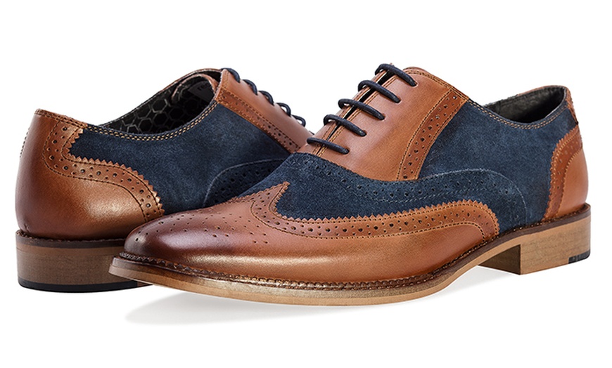 Image 9: Two Tone Leather Oxford Brogues