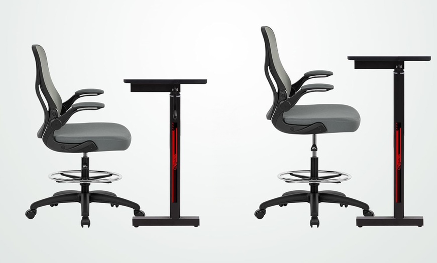 Image 3: Vinsetto Ergonomic Mesh-Back Chair