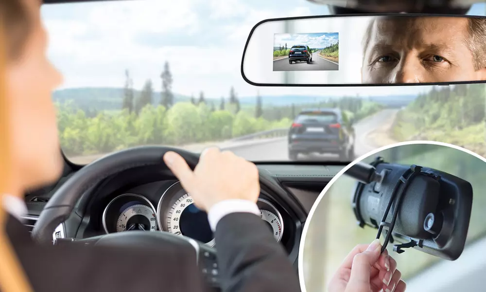 Aduro MirrorCam Rearview Mirror Dash Cam Video Recorder - Primary Image