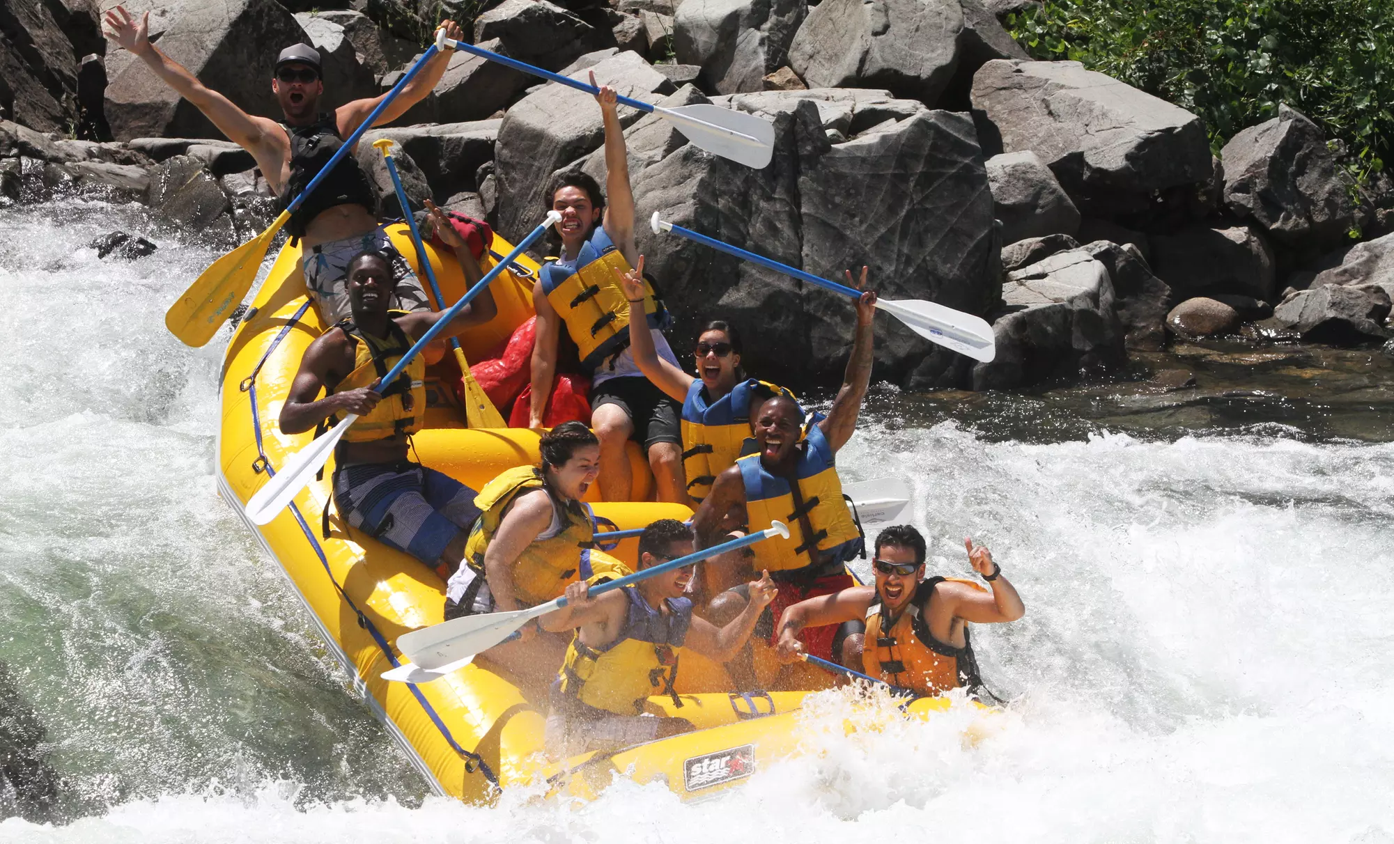 Half- or Full-Day Rafting Trip with Hot Barbecue Lunch from Action Whitewater Adventures (Up to 47% Off)  - Primary Image
