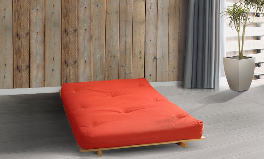 Image 29: Futon Frame and Mattress