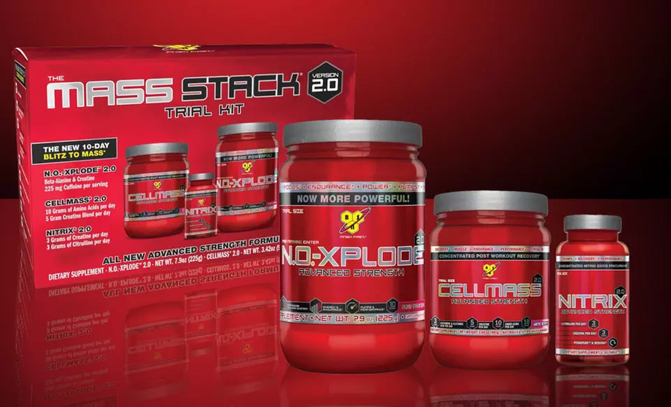 $34.99 for BSN Mass Stack 2.0 Trial Kit ($53.99 List Price). Free Shipping. - Primary Image