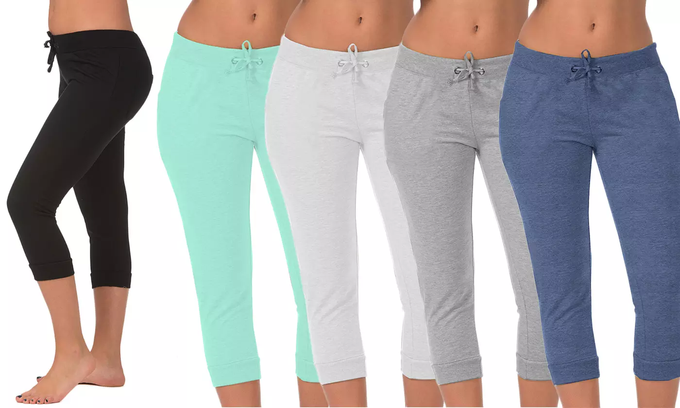 Women's Plus-Size Solid Drawstring Joggers (5-Pack) - Primary Image