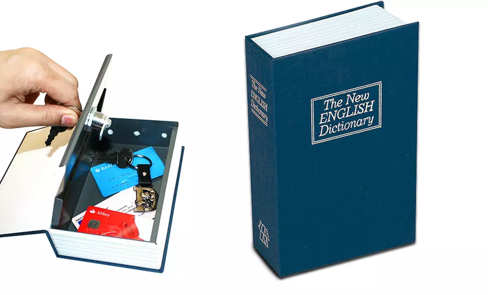 Dictionary Diversion Book Safe with Key Lock. Free Returns. - Primary Image