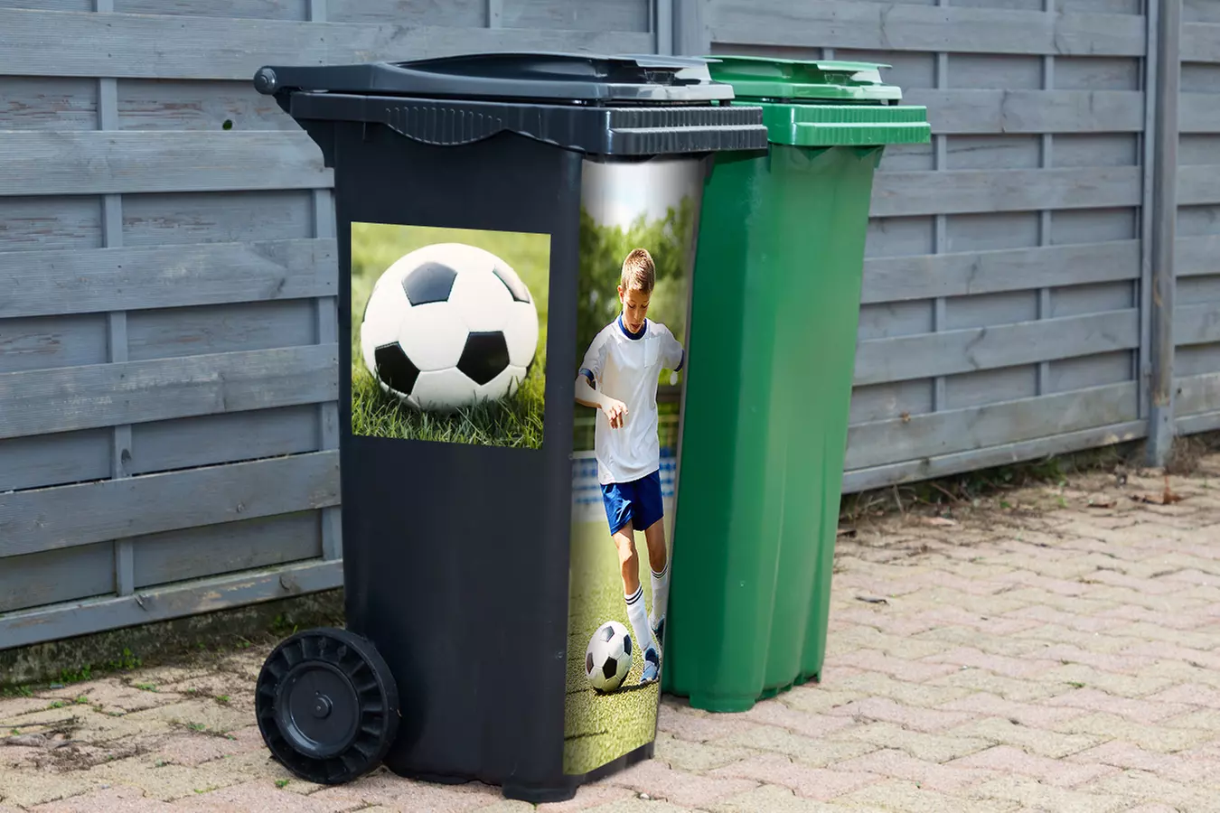 Foto-Aufkleber für Mülltonnen