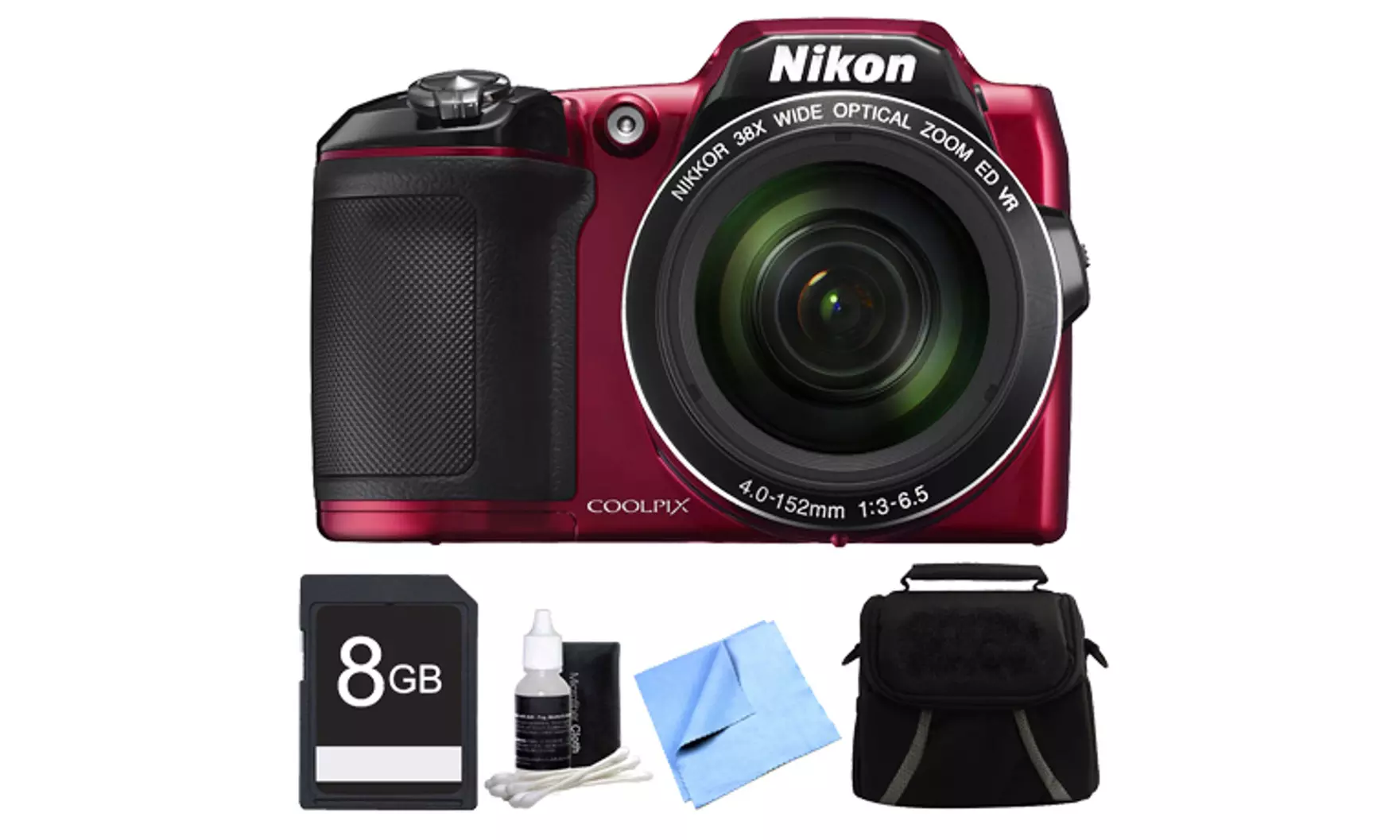 Nikon Coolpix L840 16MP Digital Camera with 38x Optical Zoom with or without 8GB Accessory Bundle - Second Medium