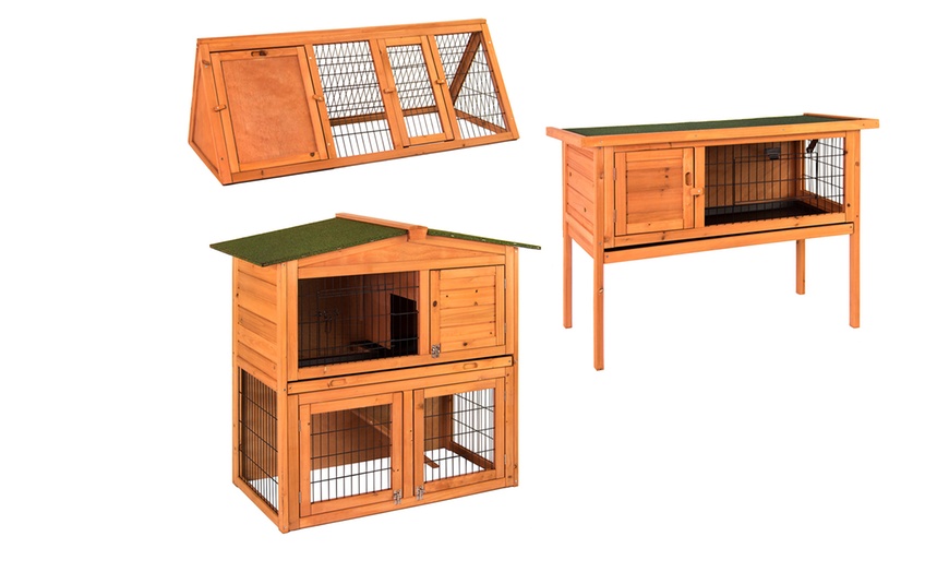 Image 1: Wooden Pet Hutch	