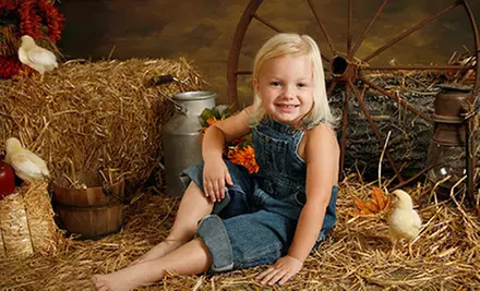 Barnyard Photo Shoot with Baby Chicks or Photo Shoot for Up to Seven at Lasting Expressions Portraits (Up to 85% Off) - Primary Image