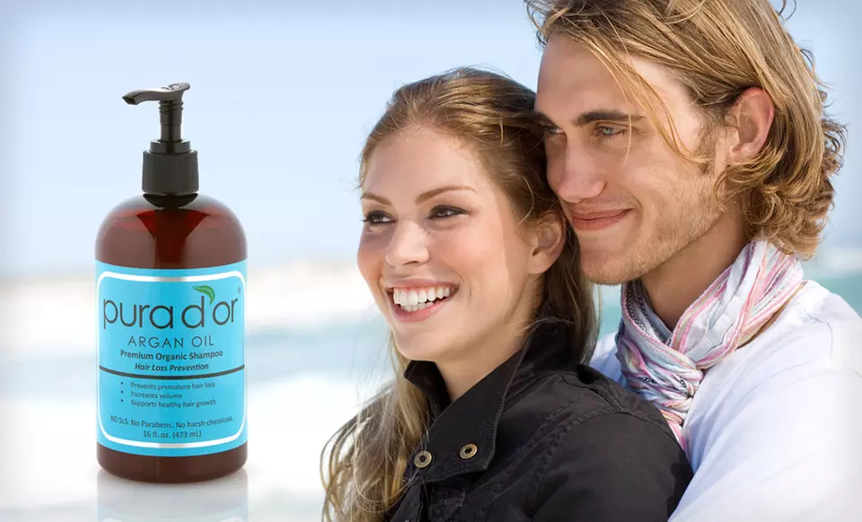 $18.99 for Pura D'or Premium Organic Hair-Loss-Prevention Shampoo ($37 List Price). Free Shipping. - Primary Image