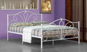 Brava Metal Bedframe with Optional Mattress