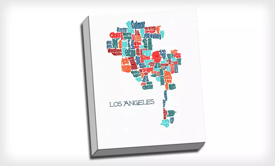 $59 for a Neighborhood Map in Words ($209 List Price). 14 Locations Available. Free Shipping and Free Returns. - Second Medium