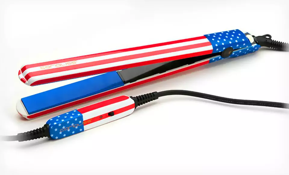 $29.99 for a Corioliss American Flag 1" Ceramic Flat Iron ($175 List Price). Free Shipping and Returns. - Primary Image