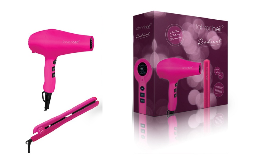 blow dryer and straightener set