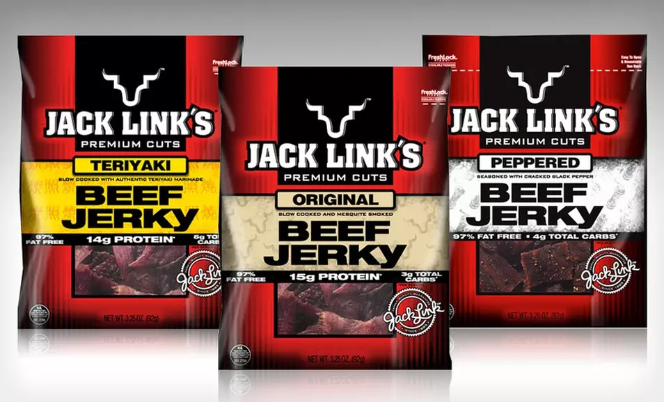$34.99 for an 8-Pack of Jack Link's Beef Jerky ($44.99 List Price). 3 Flavors Available. Free Shipping. - Primary Image